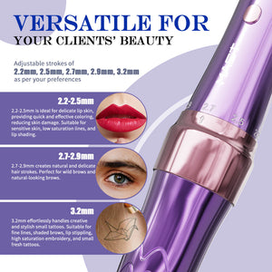 Wireless Tattoo Pen Machine With 2.2MM-3.2MM Adjustable Strokes Permanent Makeup | Mast P60