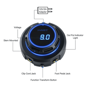 The Pigment - Dragonhawk Mast Halo Tattoo Power Supply Dual Mode Start-Up for Tattoo Machines