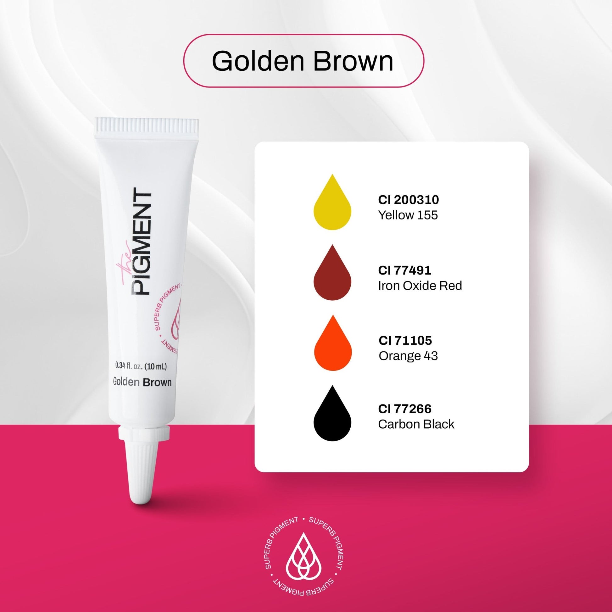 The Pigment - Microblading Pigment - Goldenbrown - 10ml