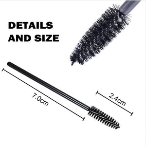 The Pigment - POPU - Disposable Eyebrow Brush 50pcs - Black